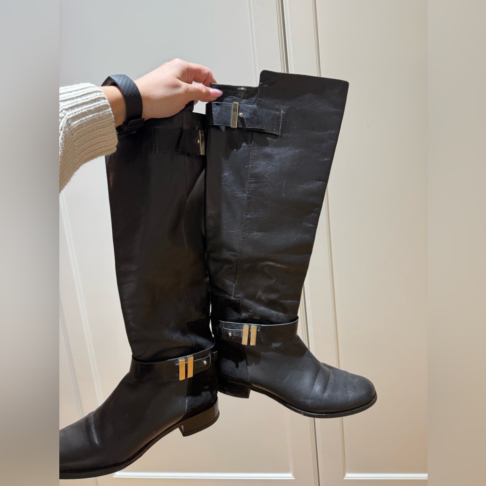RACHEL Rachel Roy Black Over the Knee Boots
